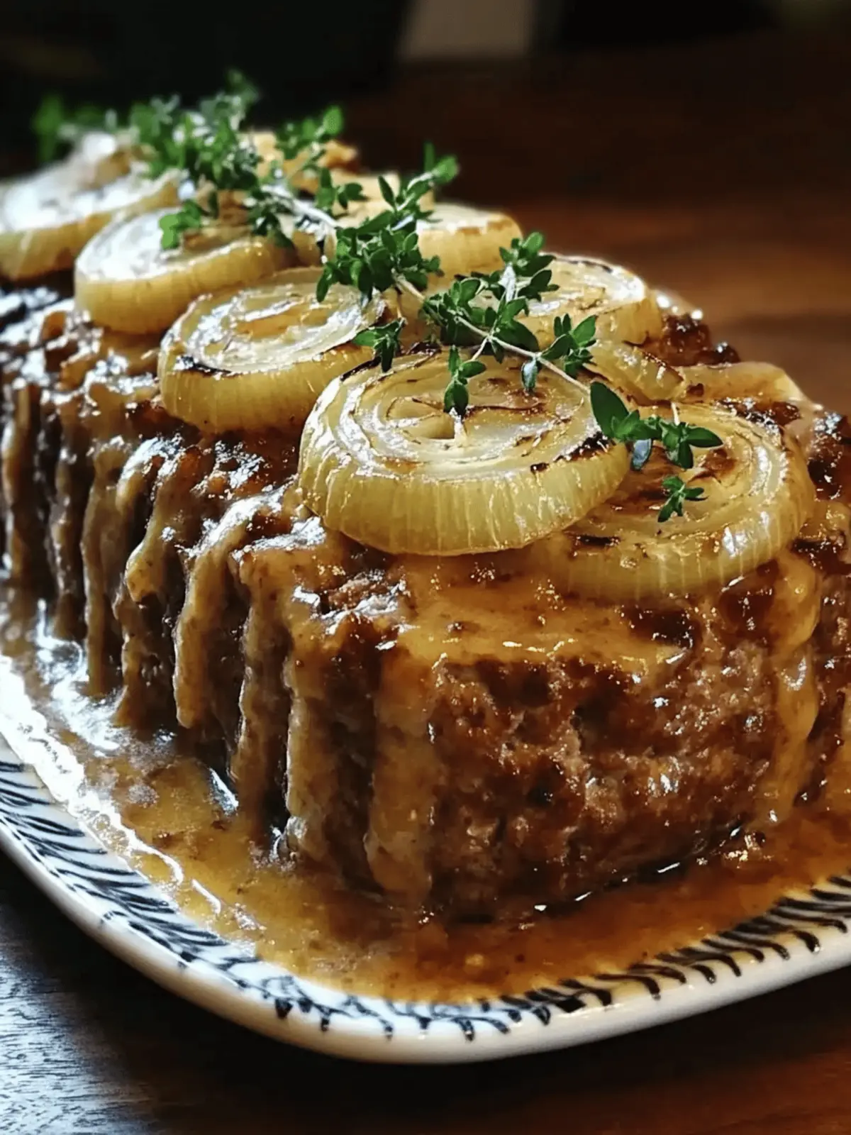 Savory French Onion Meatloaf: A Comfort Food Delight 4 French Onion Meatloaf