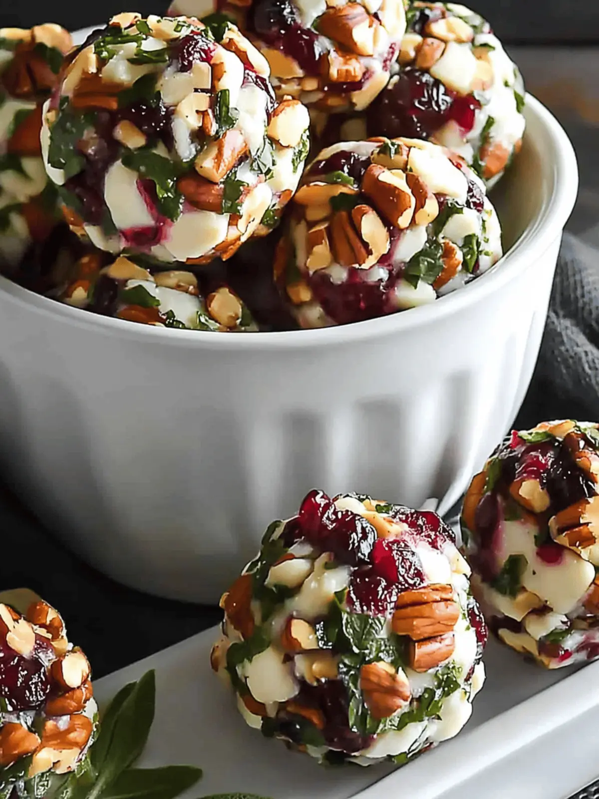 Mini Cranberry Pecan Goat Cheese Balls for Effortless Entertaining 2 Mini Cranberry Pecan Goat Cheese Balls