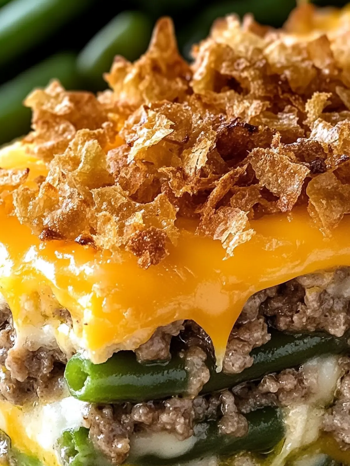 Easy Cheesy Hamburger Green Bean Casserole Recipe Everyone Loves 3 Hamburger Green Bean Casserole Recipe (Easy & Cheesy Comfort Food)