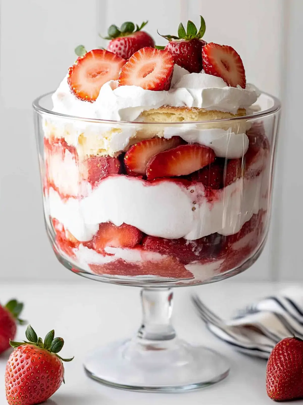 Delightful Strawberry Shortcake Trifle for Effortless Indulgence 4 Strawberry Shortcake Trifle