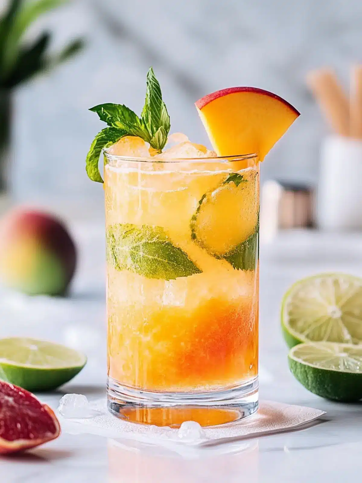 Refreshing Mango Rum Swizzle Perfect for Summer Sipping 4 Mango Rum Swizzle