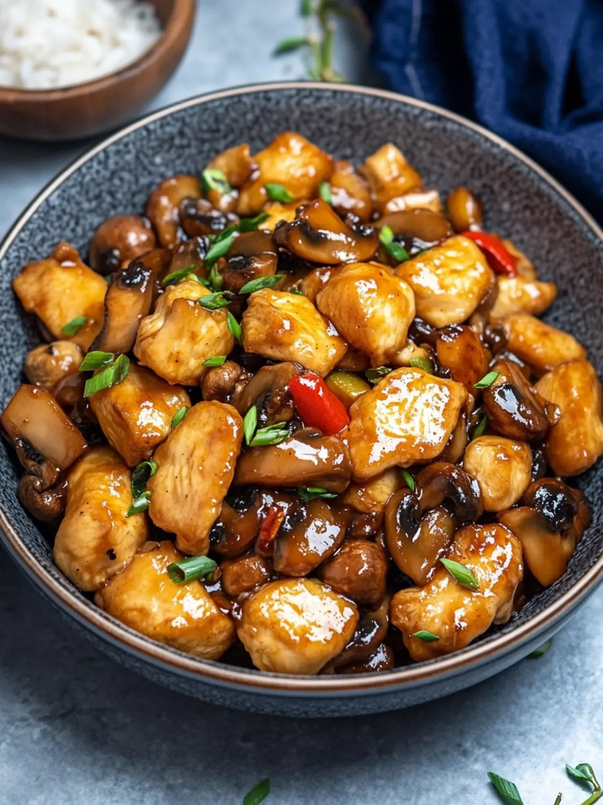 Delicious Chinese Chicken and Mushrooms Stir-Fry Tonight 3 Chinese Chicken and Mushrooms