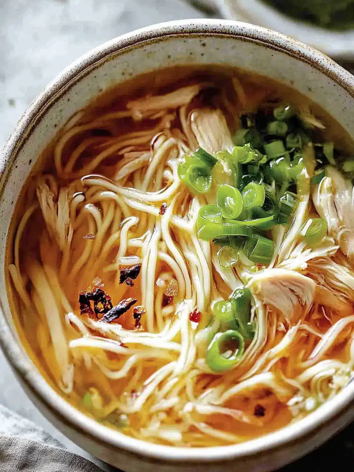 Aromatic Ginger Scallion Chicken Noodle Soup That's Irresistible 4 Aromatic Ginger Scallion Chicken Noodle Soup