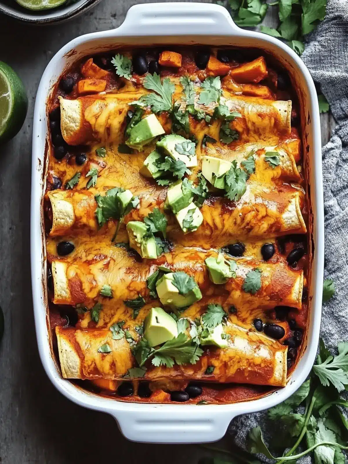 Delicious Black Bean and Sweet Potato Enchiladas to Love 2 Black Bean and Sweet Potato Enchiladas