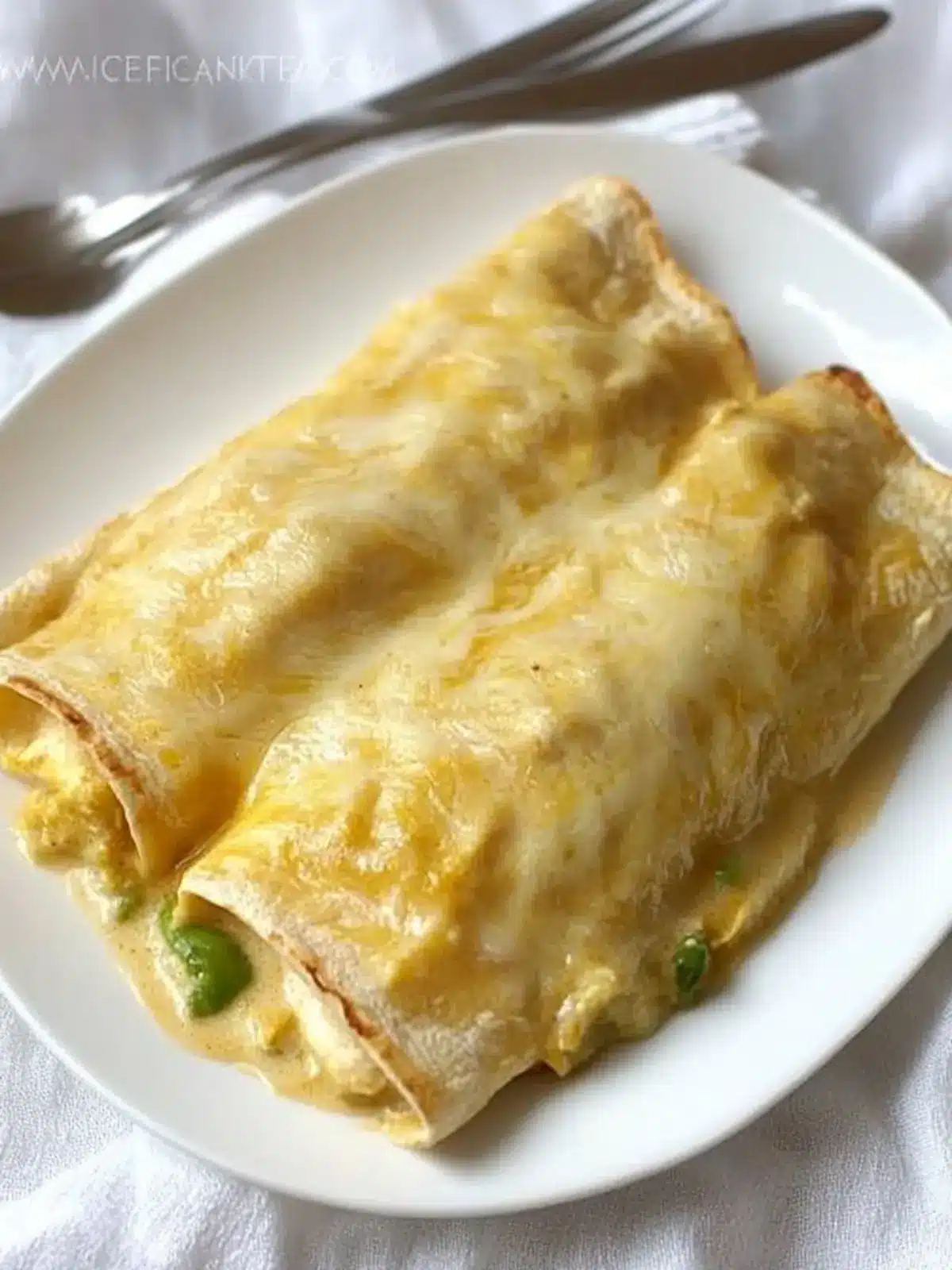 Irresistible Easy Creamy White Chicken Enchiladas Recipe 4 Easy Creamy White Chicken Enchiladas