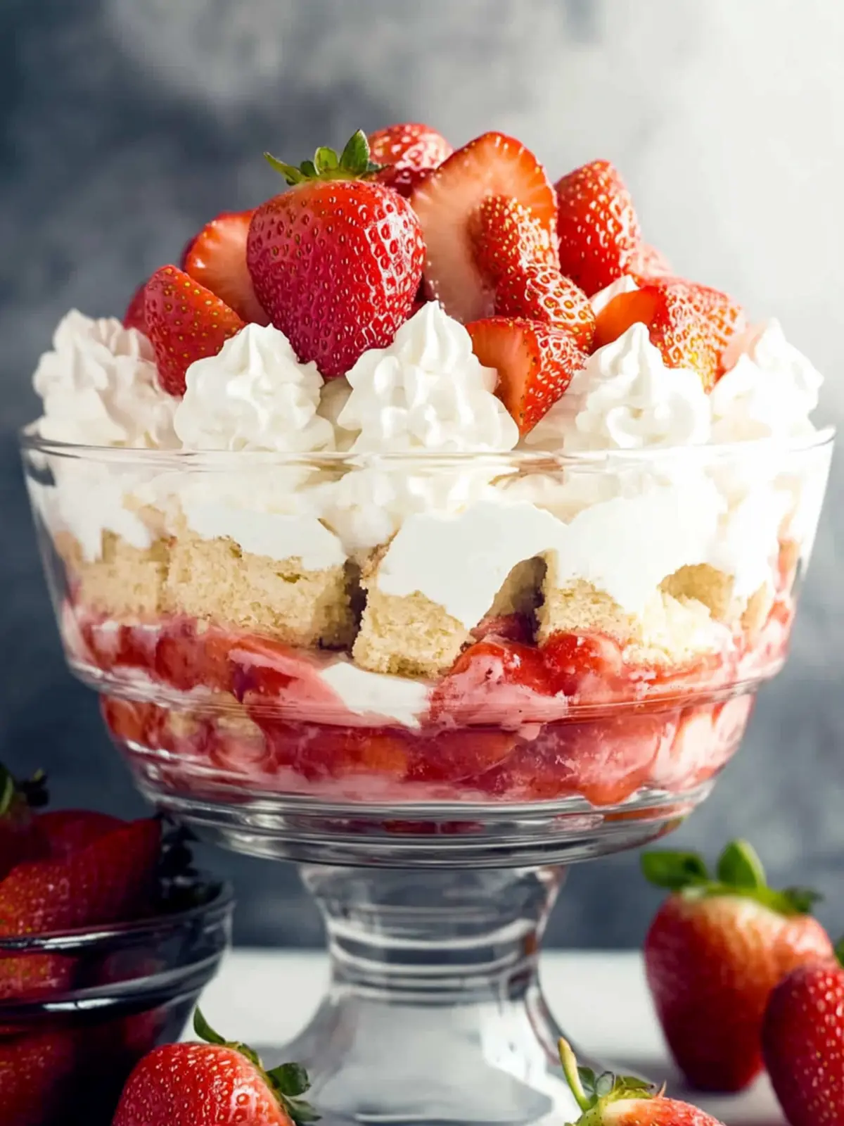 Delicious Strawberry Trifle with Cream Cheese for Sweet Moments 3 Strawberry Trifle with Cream Cheese