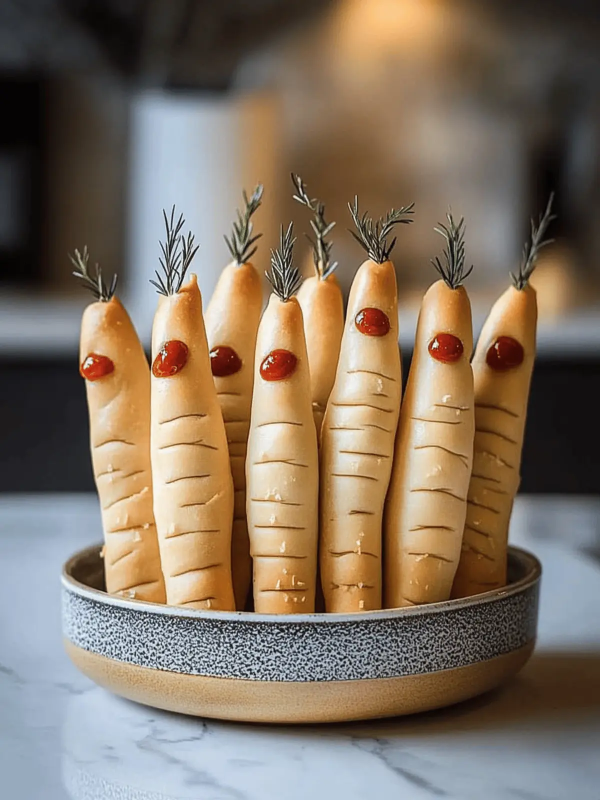 Witch Finger Breadsticks: Creepy Snacks for Spooky Fun 4 Witch Finger Breadsticks
