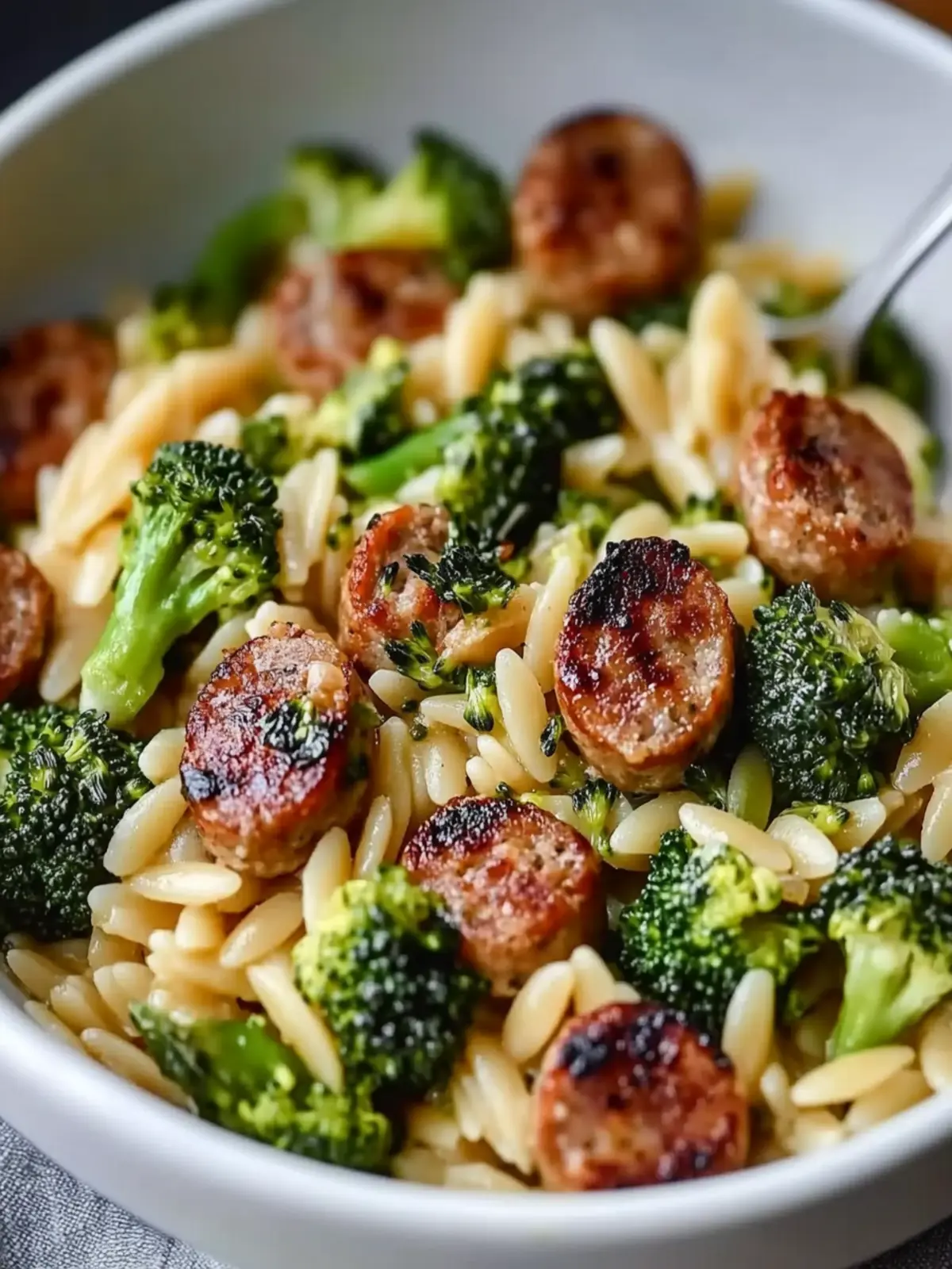 Delicious Chicken Sausage and Broccoli Orzo in 20 Minutes 3 Chicken Sausage and Broccoli Orzo