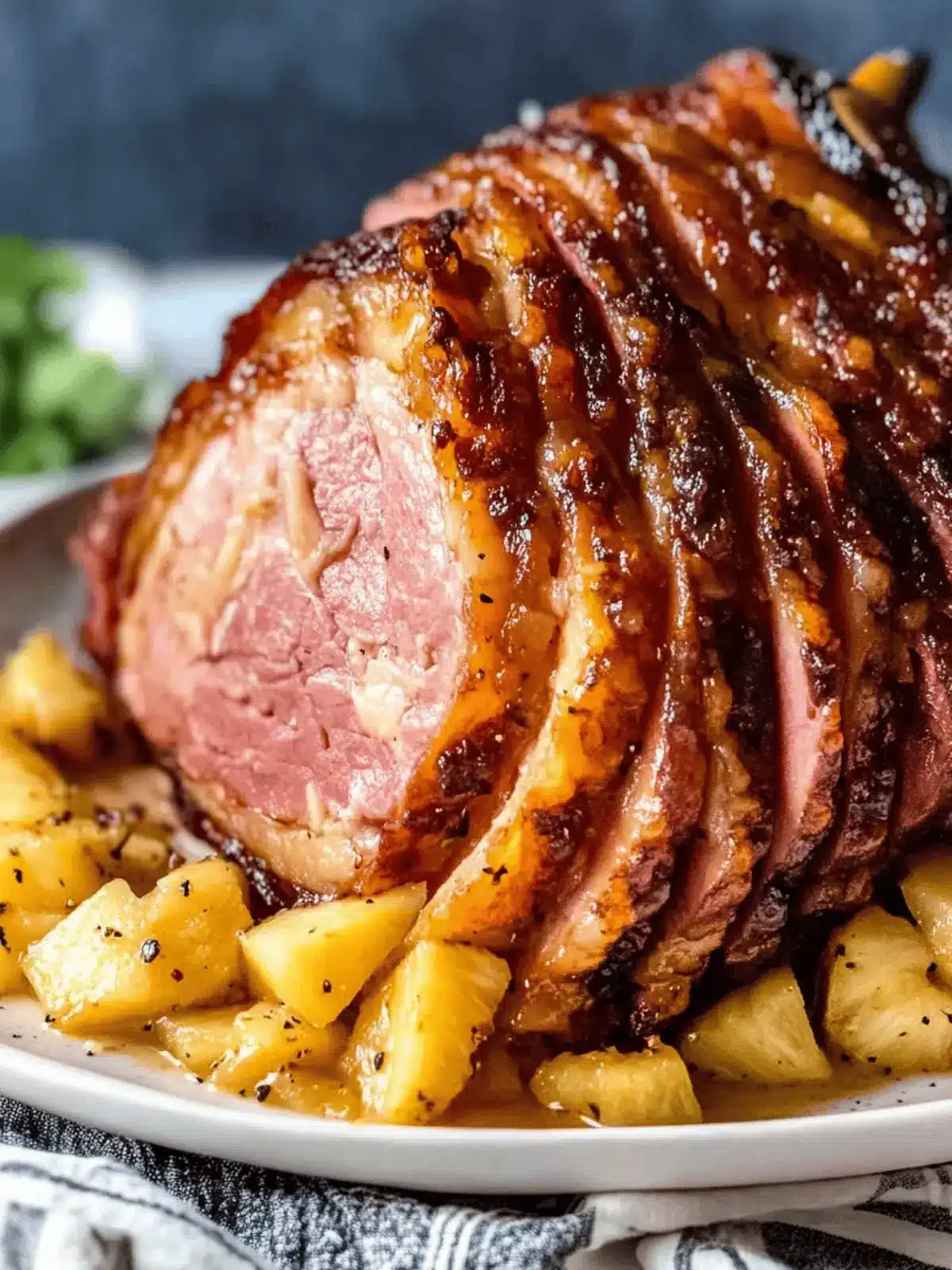 Sweet and Savory Pineapple Ham Glaze for Perfect Holidays 4 PINEAPPLE HAM