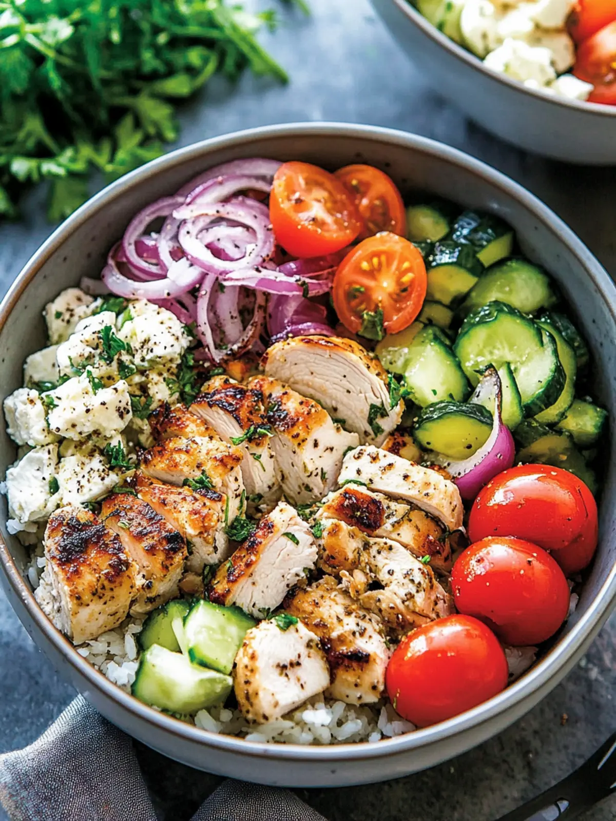 Delicious Low-Carb Greek Chicken Bowls You ll Love 2 Low-Carb Greek Chicken Bowls
