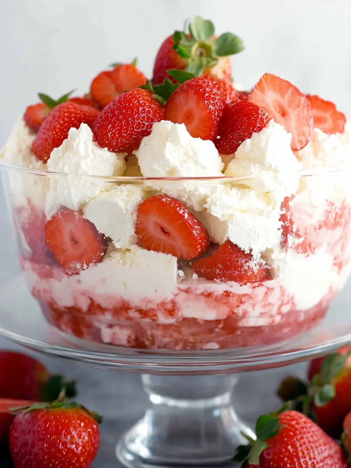Delicious Strawberry Trifle with Cream Cheese for Sweet Moments 4 Strawberry Trifle with Cream Cheese