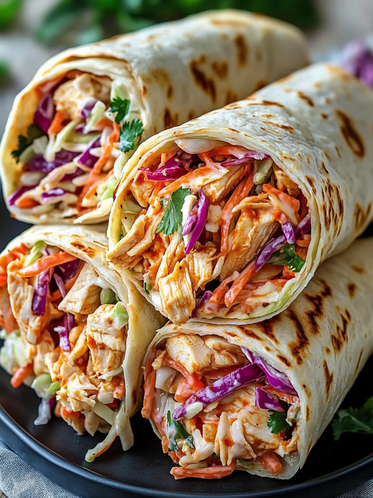 Savor Homemade BBQ Chicken Coleslaw Wraps in Minutes 2 BBQ Chicken Coleslaw Wraps