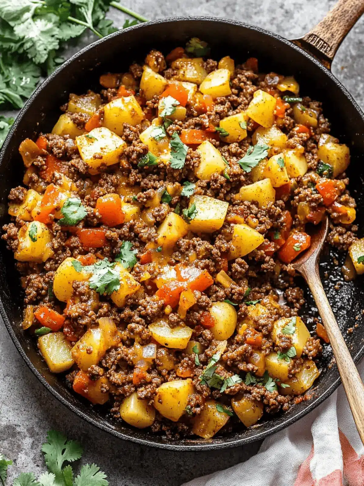 Savory Mexican Ground Beef and Potato Skillet for Family Nights 2 Mexican Ground Beef and Potato Skillet