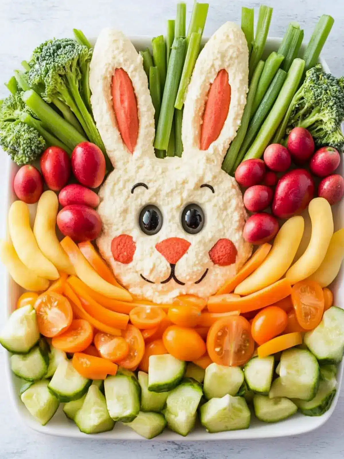 Easter Bunny Veggie Tray: Fun, Fresh, and Family-Friendly Delight 4 Easter Bunny Veggie Tray