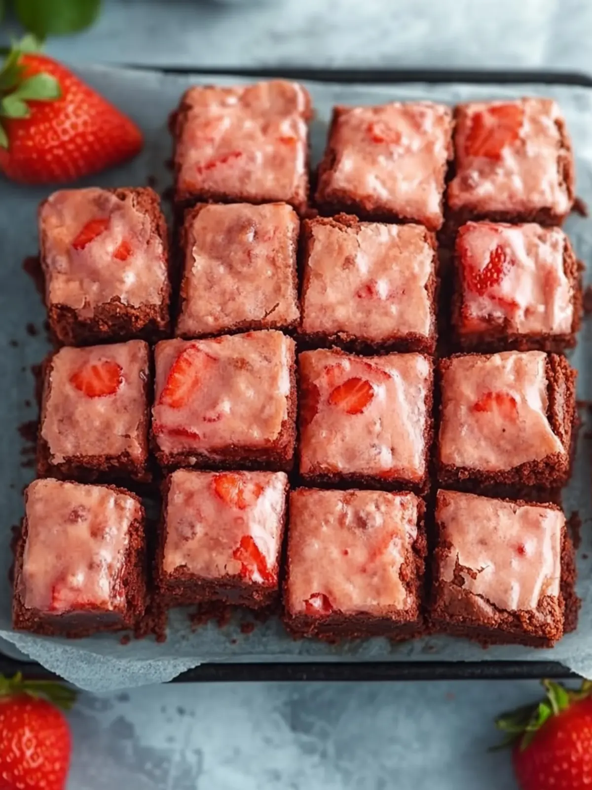 Irresistibly Chewy Strawberry Brownies for Sweet Moments 3 Strawberry Brownies
