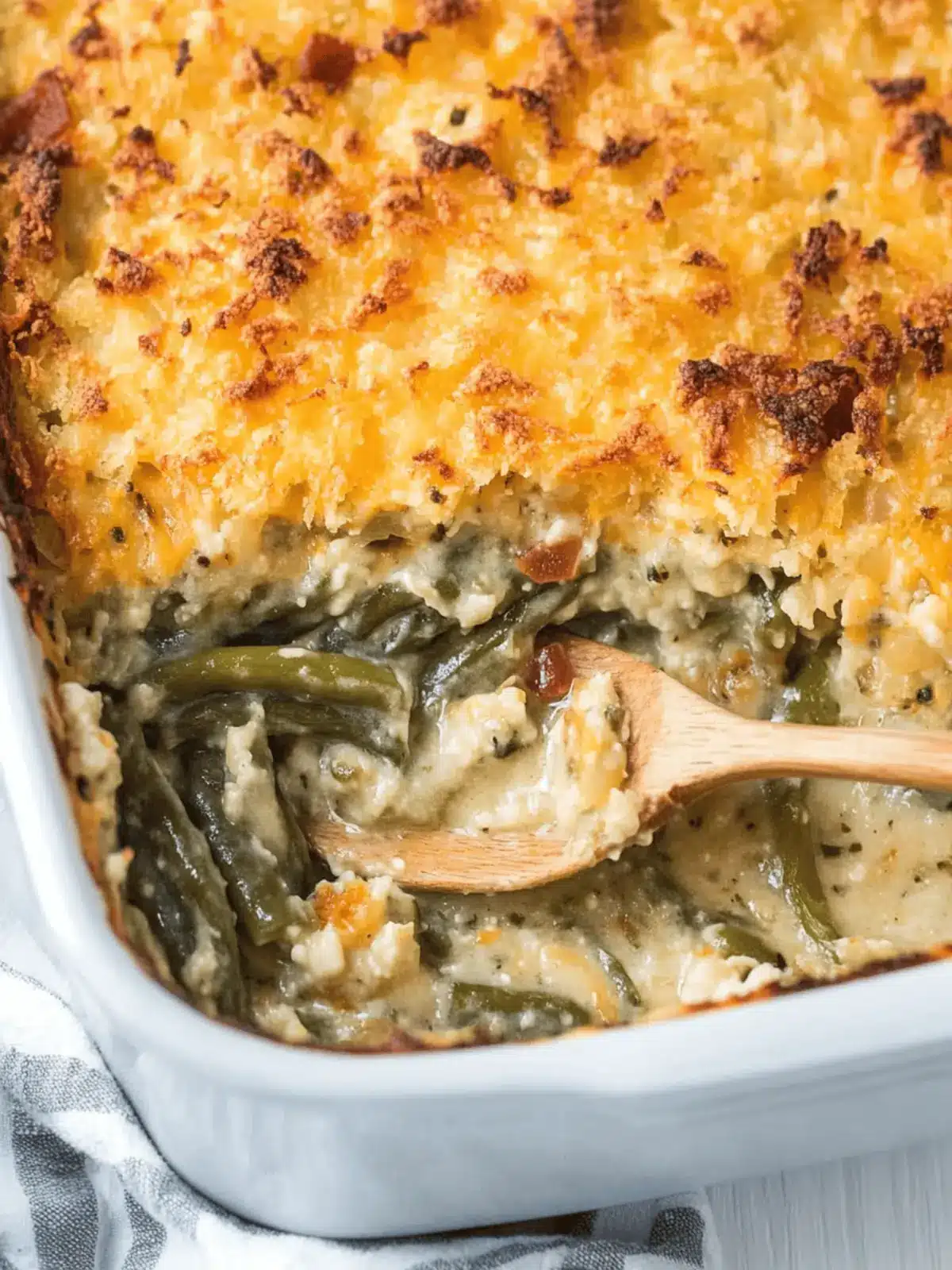 Cheddar Bay Green Bean Casserole with a Buttery Twist 3 Cheddar Bay Green Bean Casserole
