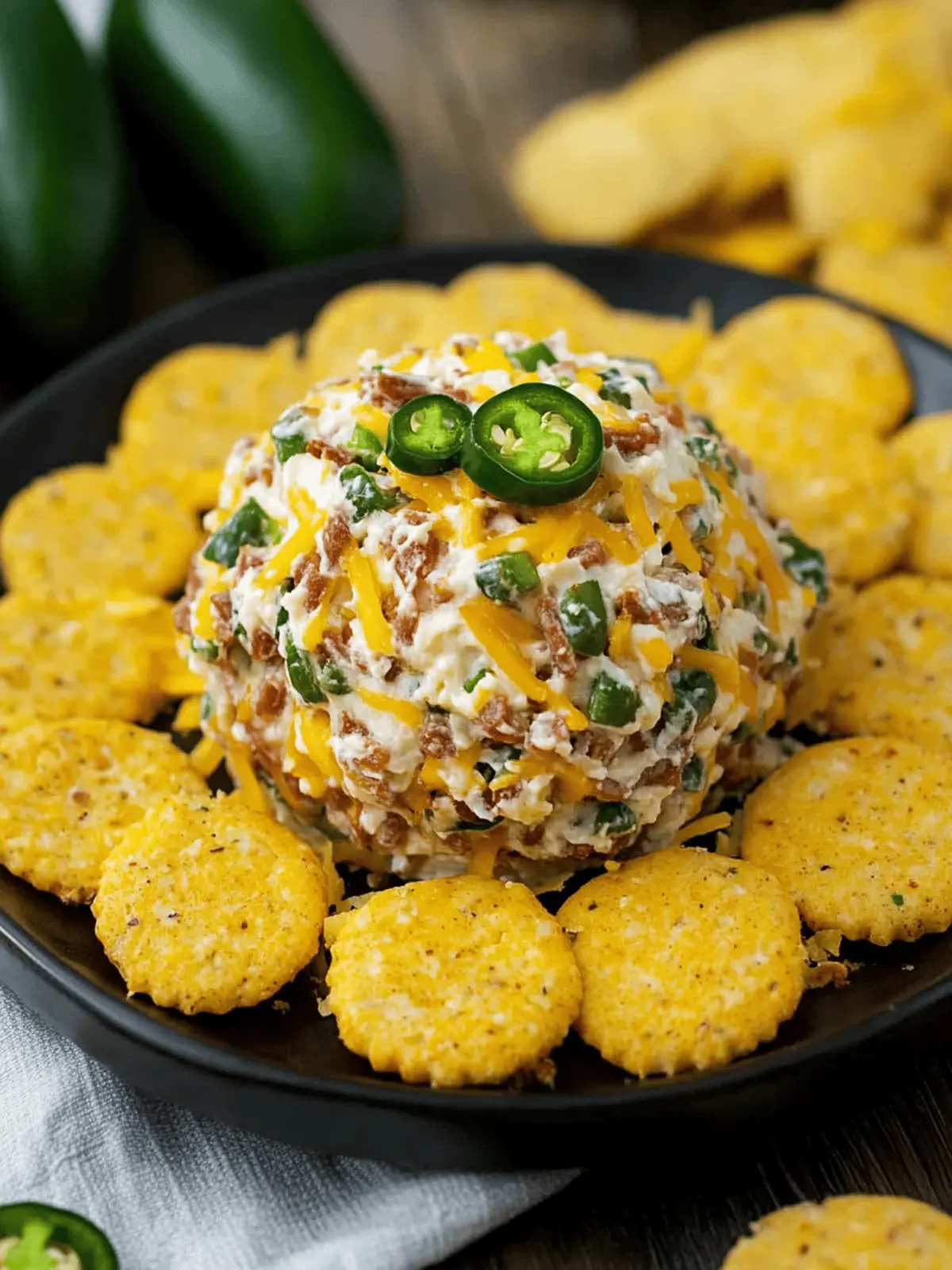 Jalape o Popper Cheese Ball: Your Game Day Showstopper! 4 Jalape o Popper Cheese Ball