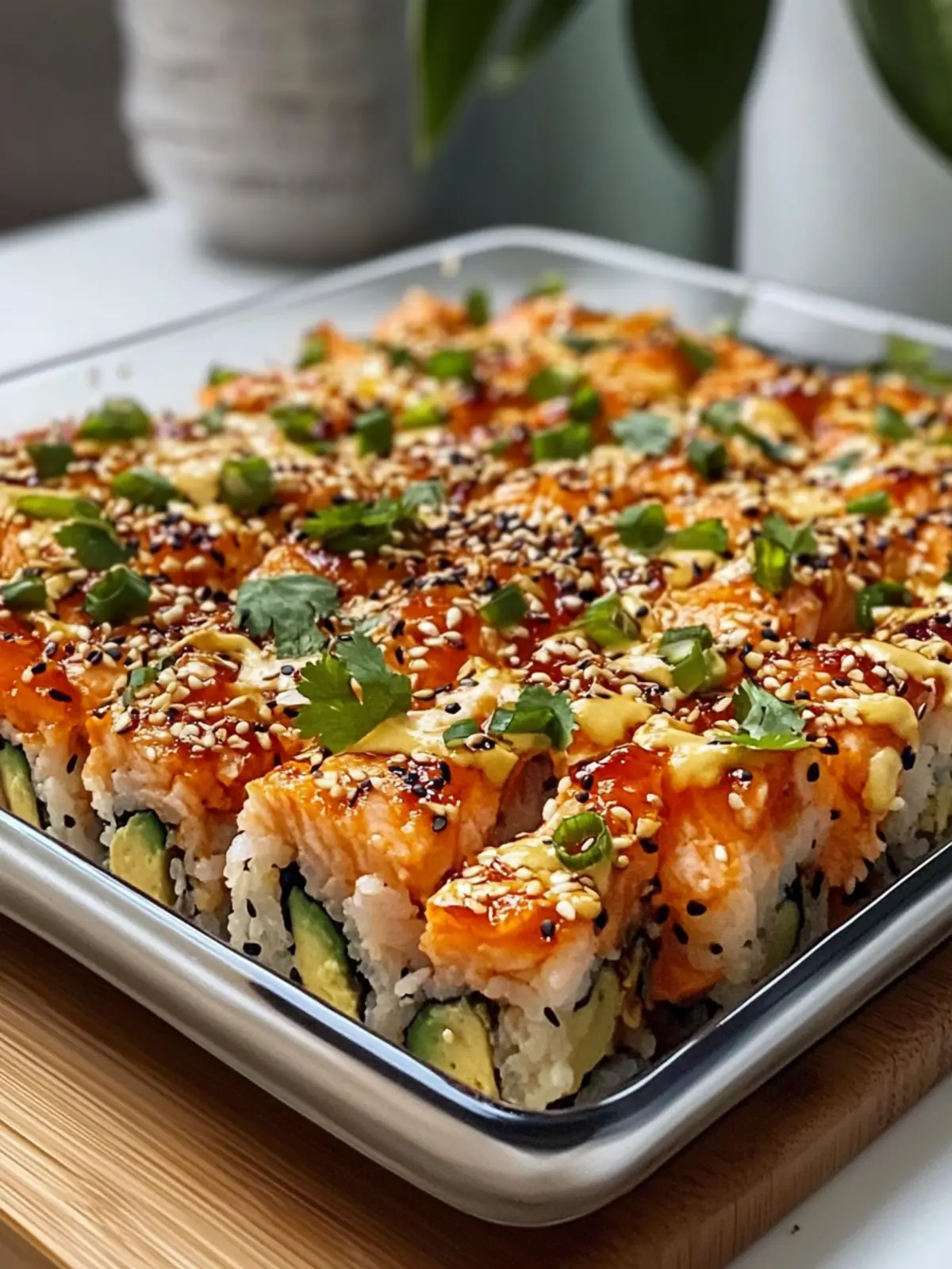 Irresistibly Spicy Salmon Sushi Bake You ll Crave Every Time 3 Spicy Salmon Sushi Bake