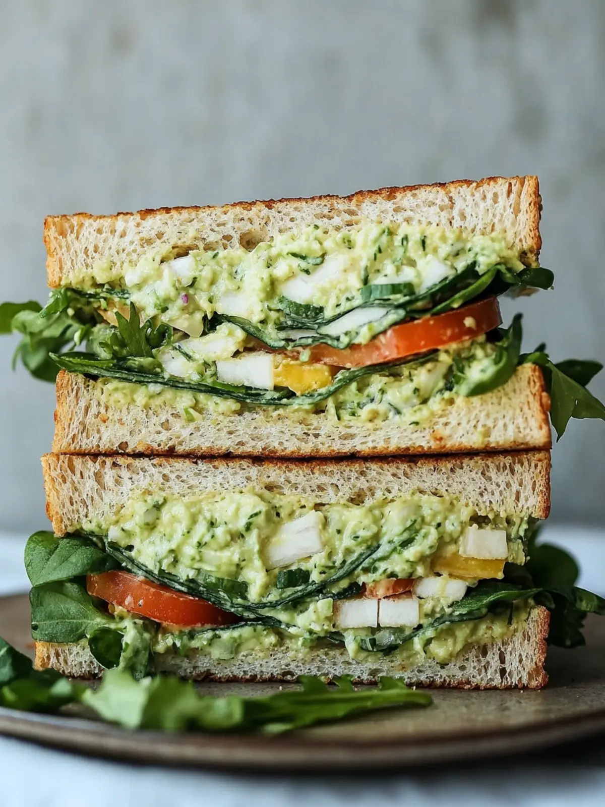 Green Goddess Salad Sandwich: A Flavorful Chickpea Delight 2 Green Goddess Salad Sandwich