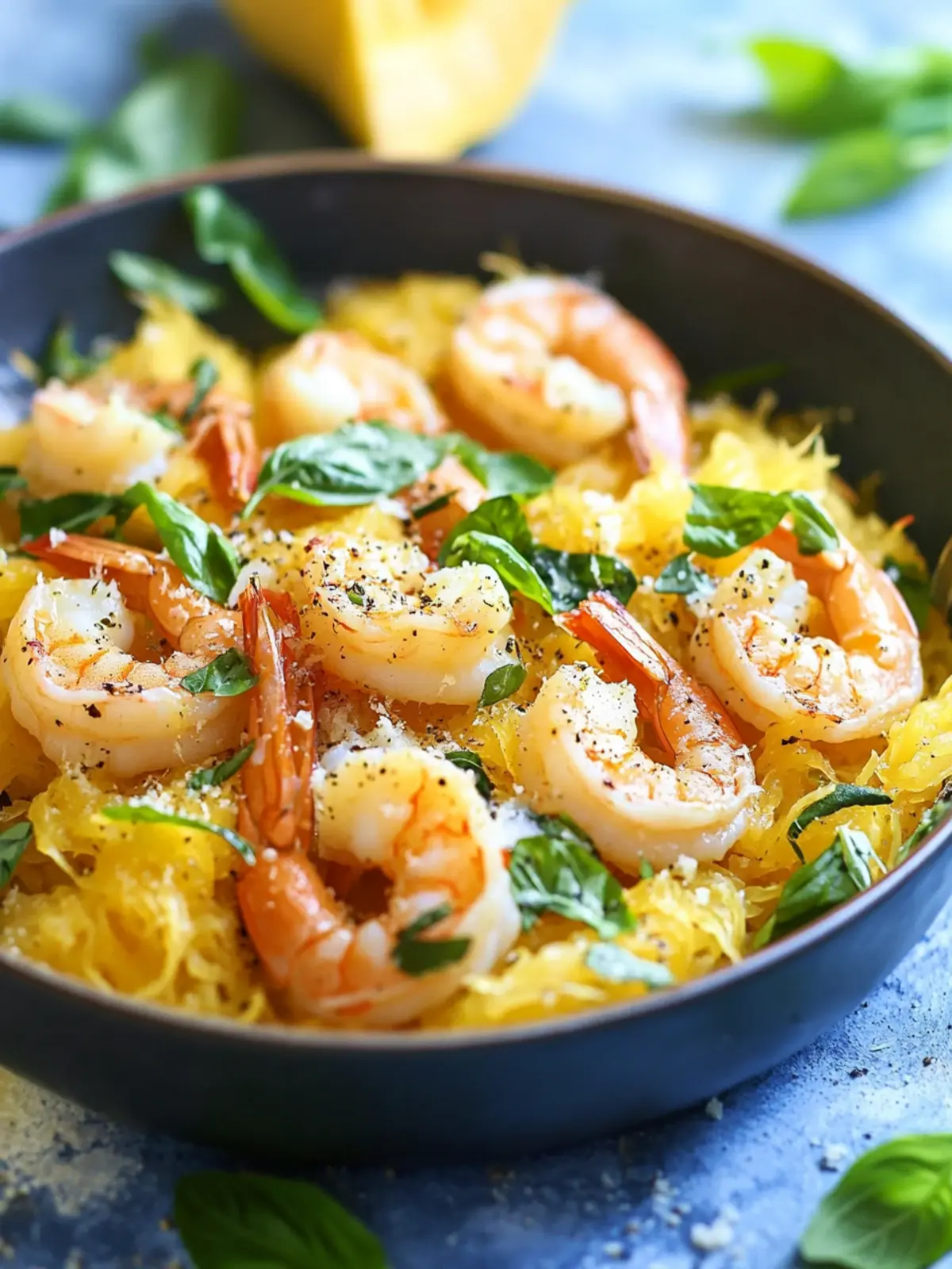 Savor Shrimp Scampi Spaghetti Squash in Under 40 Minutes 2 Shrimp Scampi Spaghetti Squash