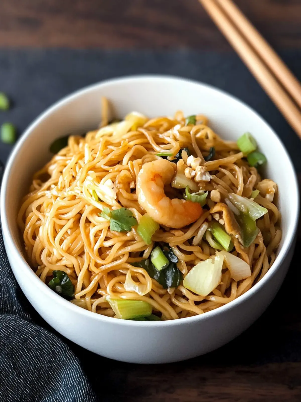 Sizzling Chinese Chow Mein Noodles with Tangy Cabbage Delight 3 Chinese Chow Mein