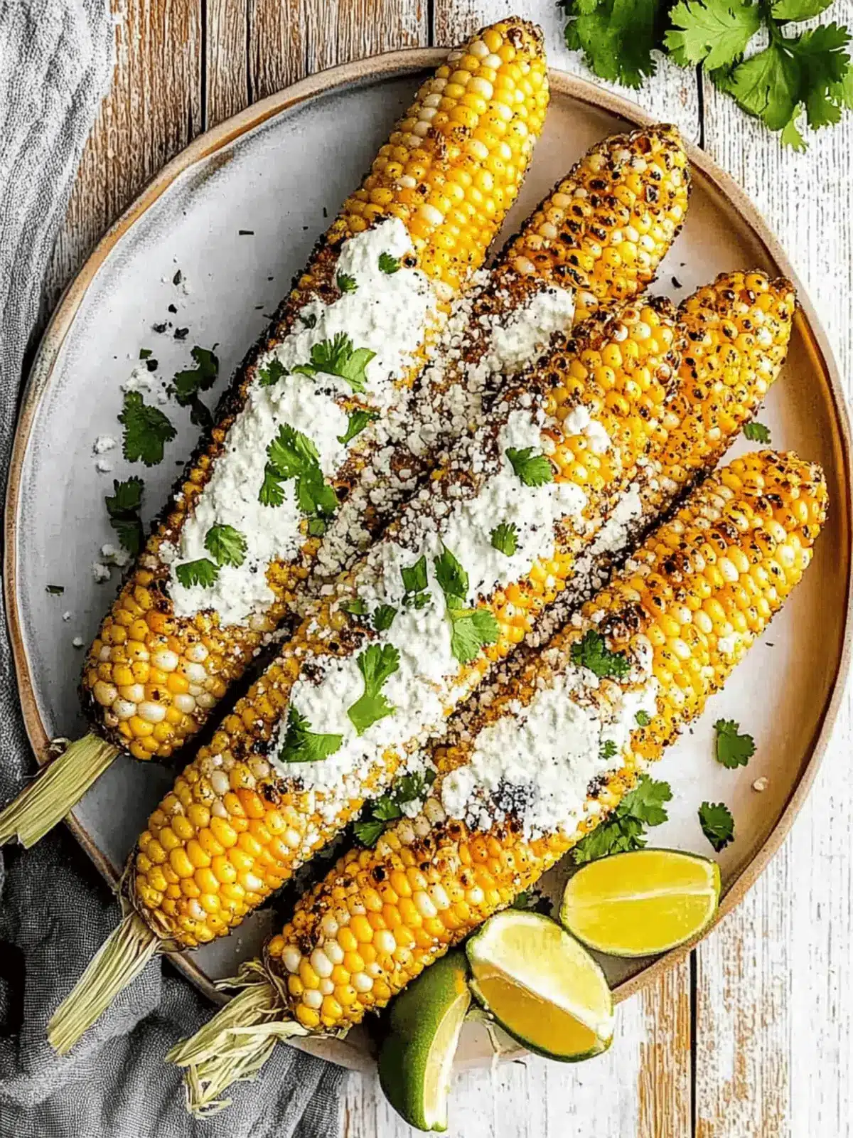 Mexican Street Corn with Zesty Cilantro Lime Sauce Recipe 2 Mexican Street Corn