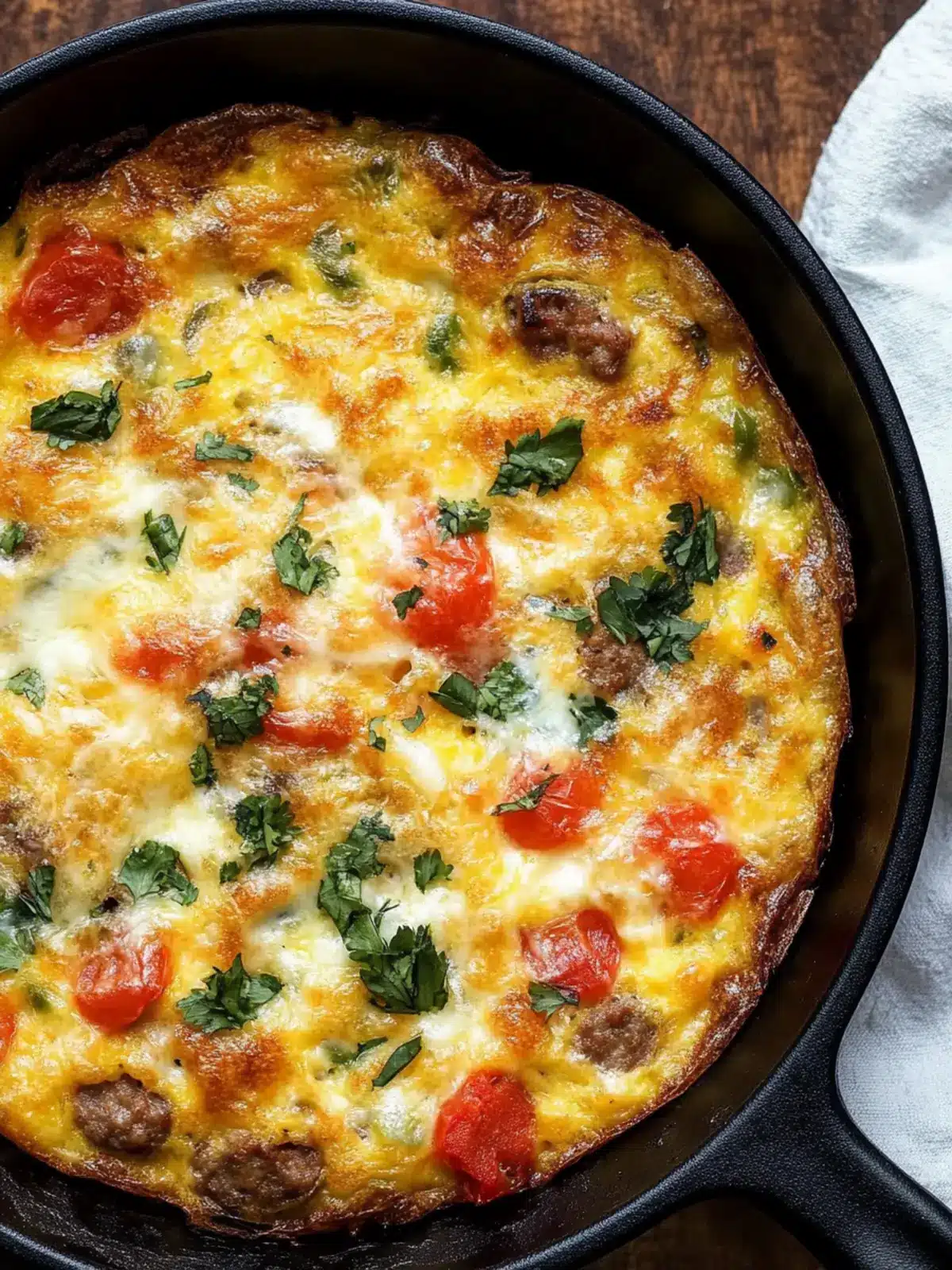 Baked Provolone and Sausage Frittata for a Cozy Brunch Delight 4 Baked Provolone and Sausage Frittata