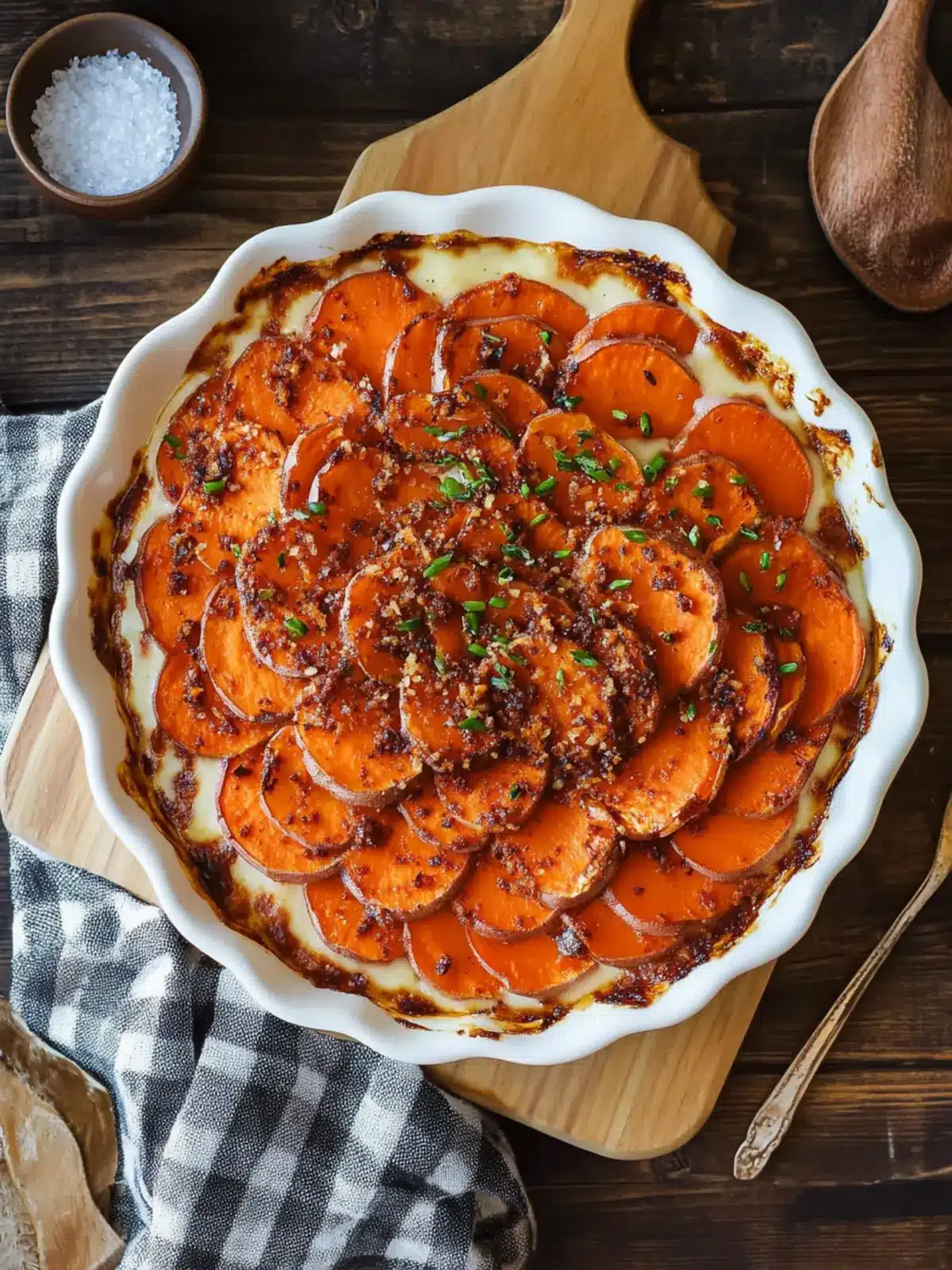 Irresistible Scalloped Sweet Potatoes with Pecans and Marshmallows 3 Scalloped Sweet Potatoes