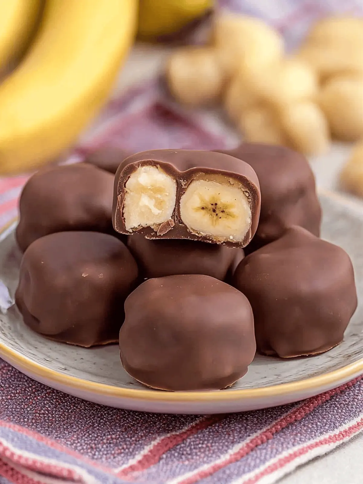 Irresistible Chocolate Banana Peanut Butter Bites Recipe 3 Chocolate Banana Peanut Butter Bites