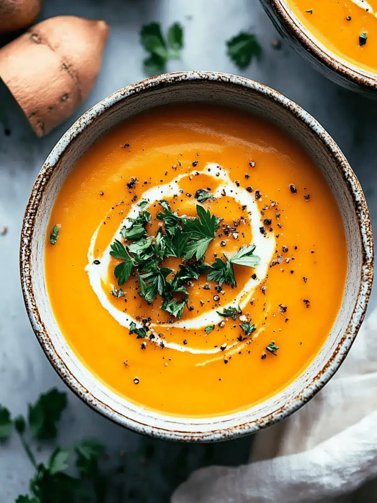 Warm Up with Spicy Butternut Squash and Sweet Potato Soup 3 Spicy Butternut Squash and Sweet Potato Soup