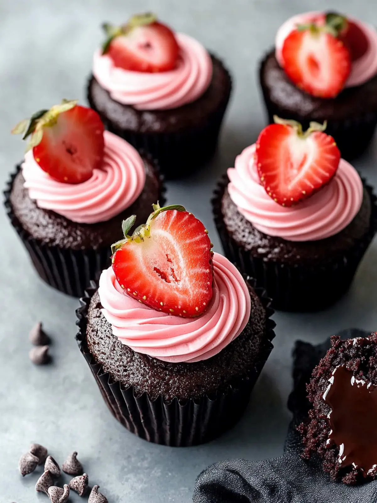 Decadent Chocolate Covered Strawberry Cupcakes You ll Love 2 Chocolate Covered Strawberry Cupcakes