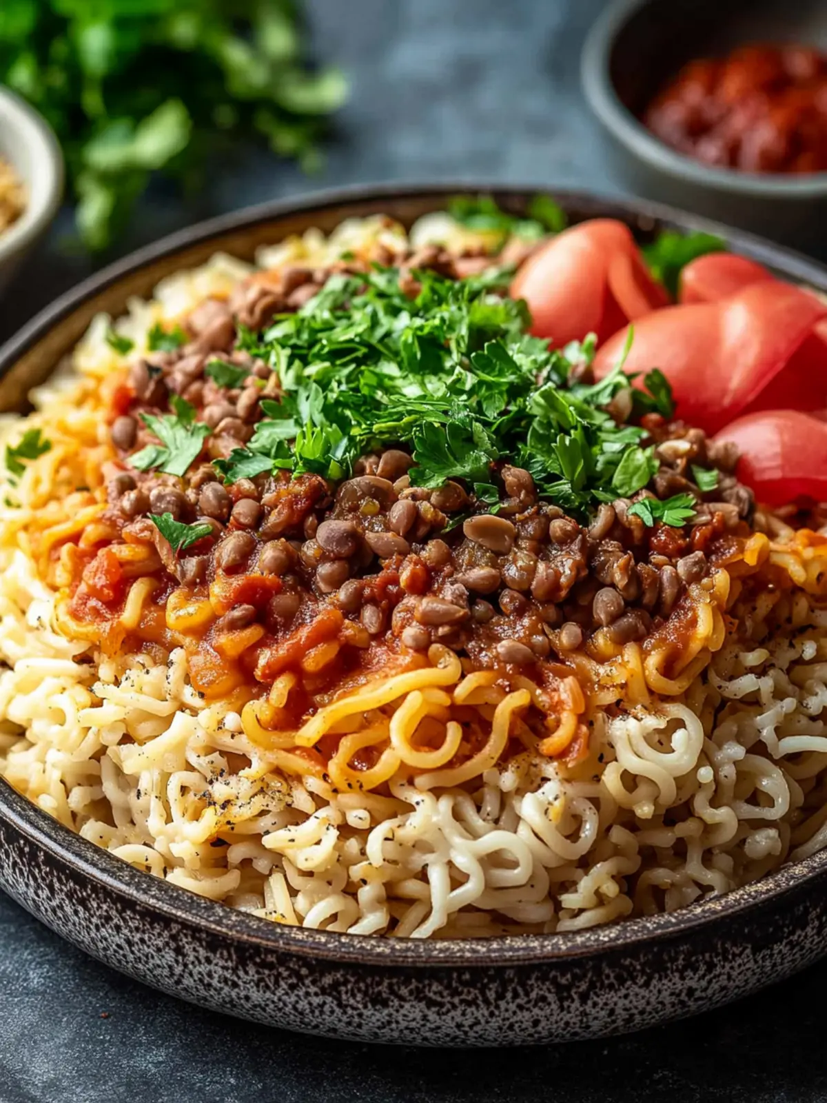 Savory Egyptian Koshari: A Cozy Comfort Food Delight 4 Egyptian Koshari