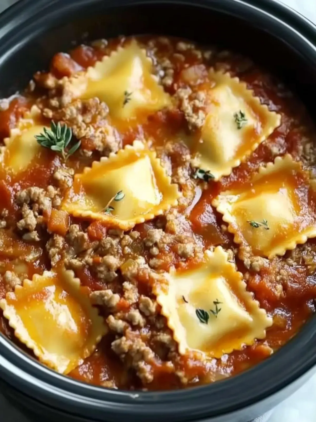 Melt-in-Your-Mouth Crockpot Ravioli Lasagna Delight 4 Crockpot Ravioli Lasagna