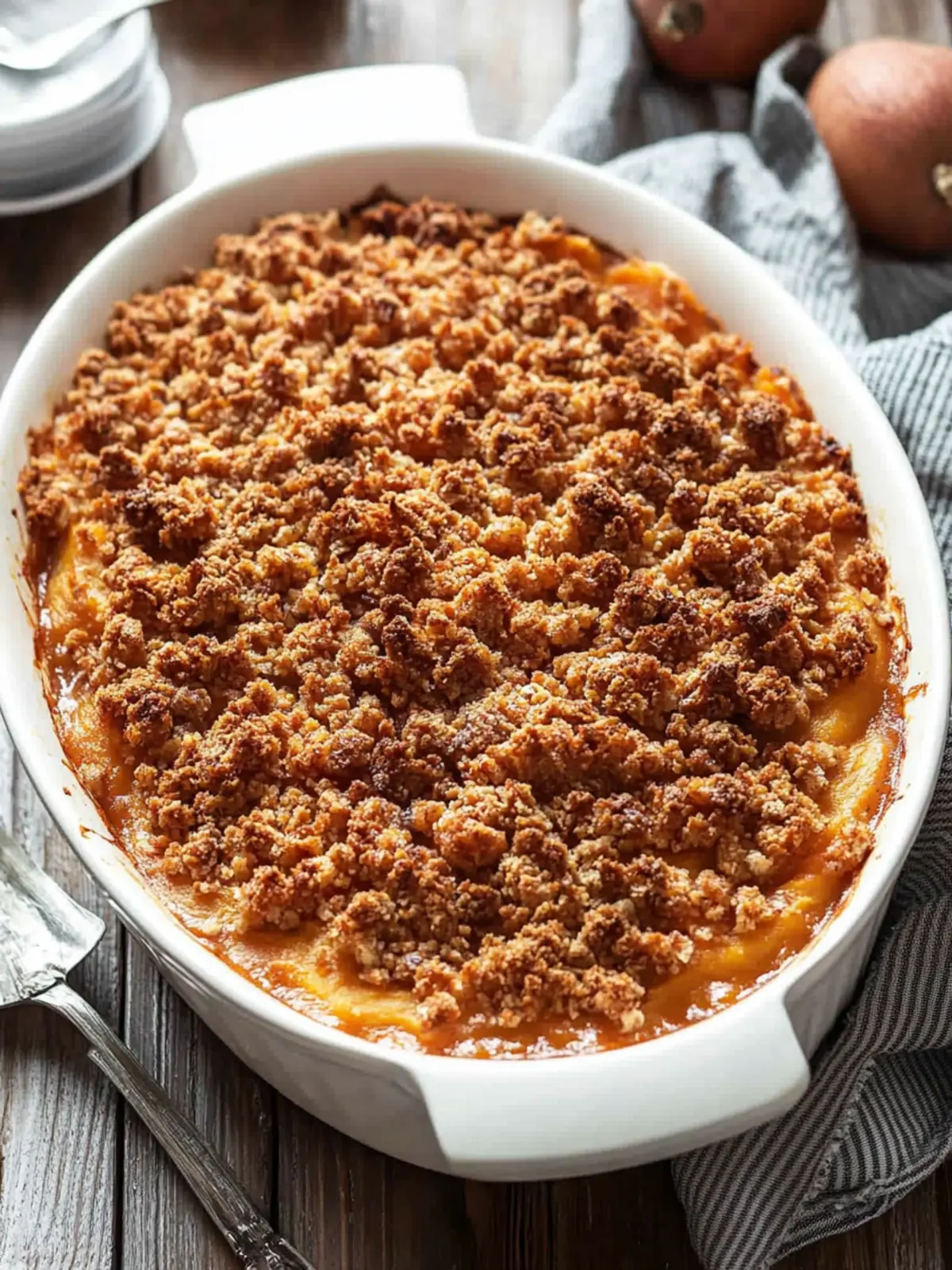 Irresistible Sweet Potato Casserole with Crunchy Streusel Topping 3 Sweet Potato Casserole