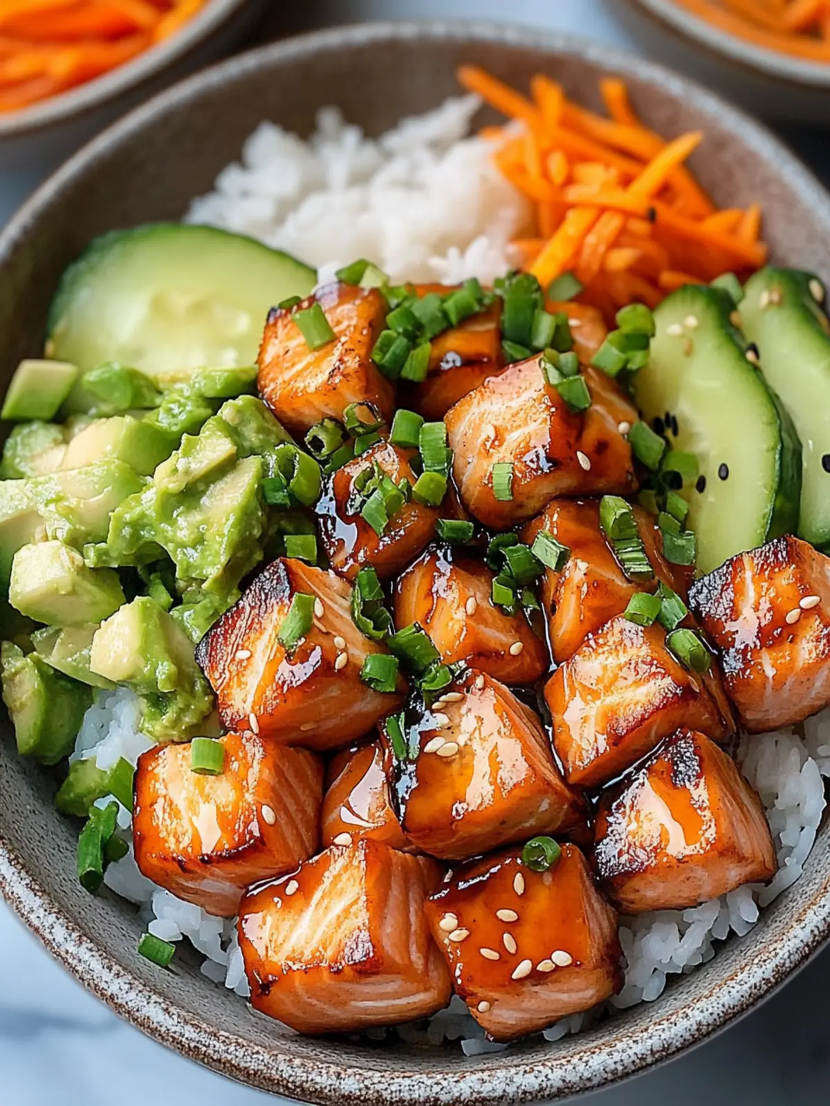 Savory Salmon Teriyaki Bowl: Quick & Tasty Dinner Delight 2 Salmon Teriyaki Bowl