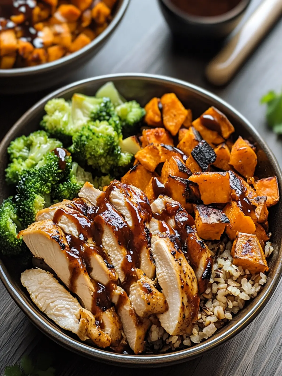 BBQ Chicken & Roasted Sweet Potato Bowls for Ultimate Flavor 2 BBQ Chicken & Roasted Sweet Potato Bowls