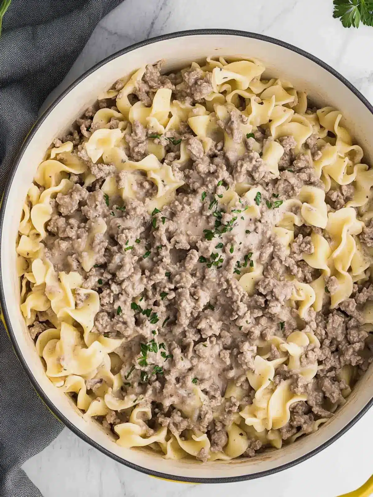 Quick and Creamy 30-Minute Ground Beef Stroganoff You'll Love 2 30-Minute Ground Beef Stroganoff