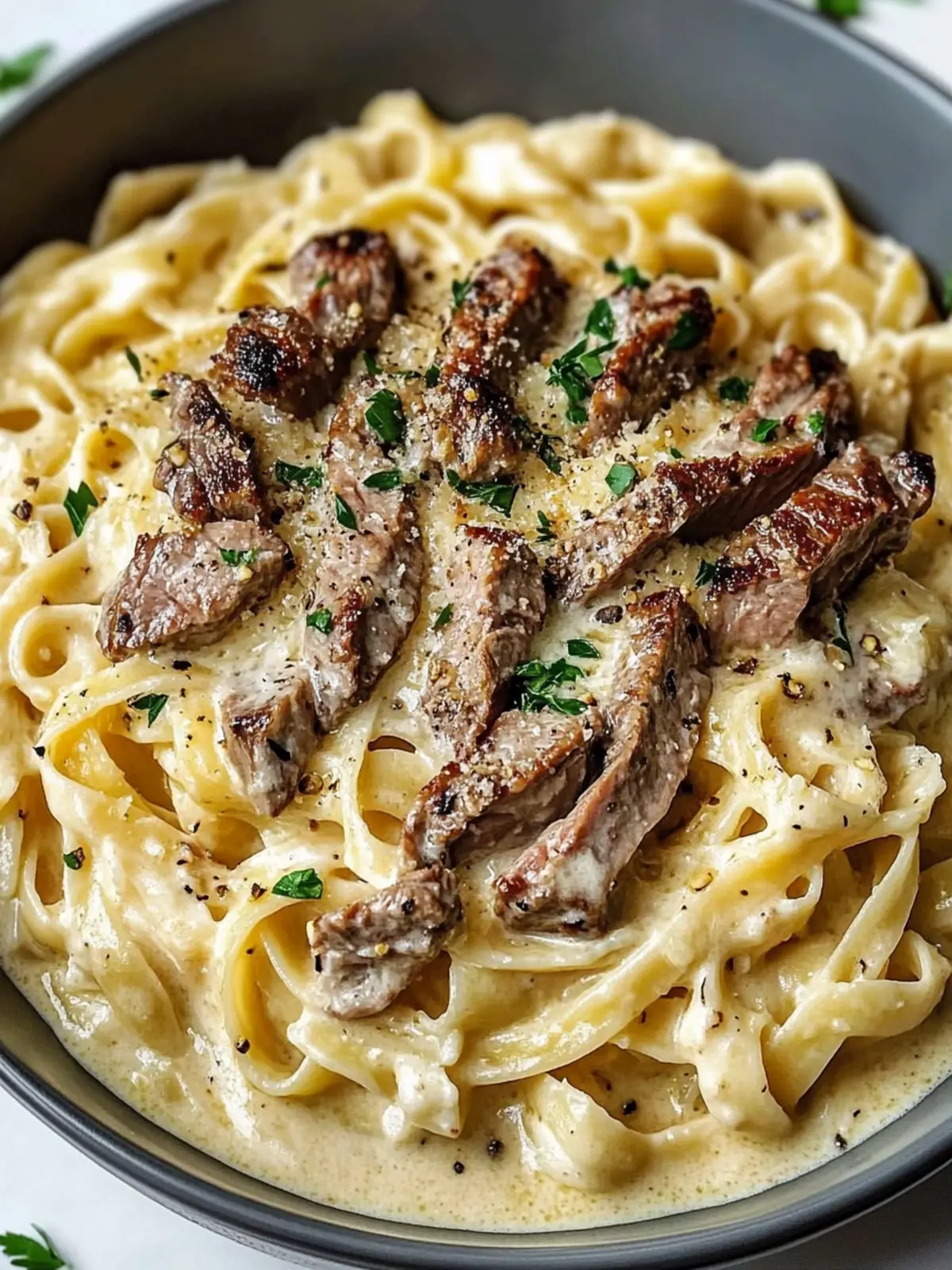 Creamy Steak Pasta Garlic Delight for Easy Dinner Bliss 2 Creamy Steak Pasta Garlic