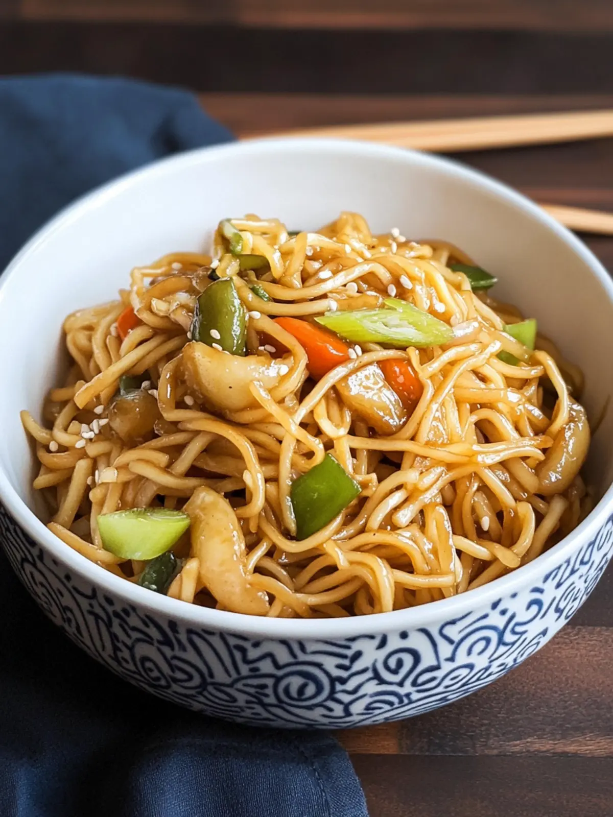 Sizzling Chinese Chow Mein Noodles with Tangy Cabbage Delight 4 Chinese Chow Mein