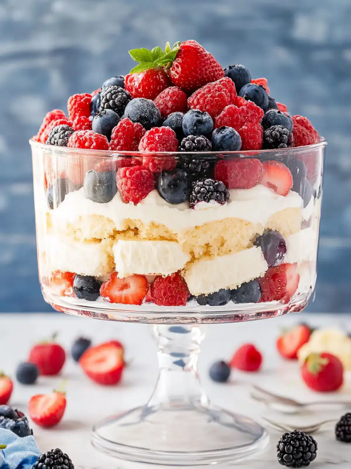 Heavenly Angel Food Cake Berry Trifle You ll Love to Share 2 Angel Food Cake Berry Trifle