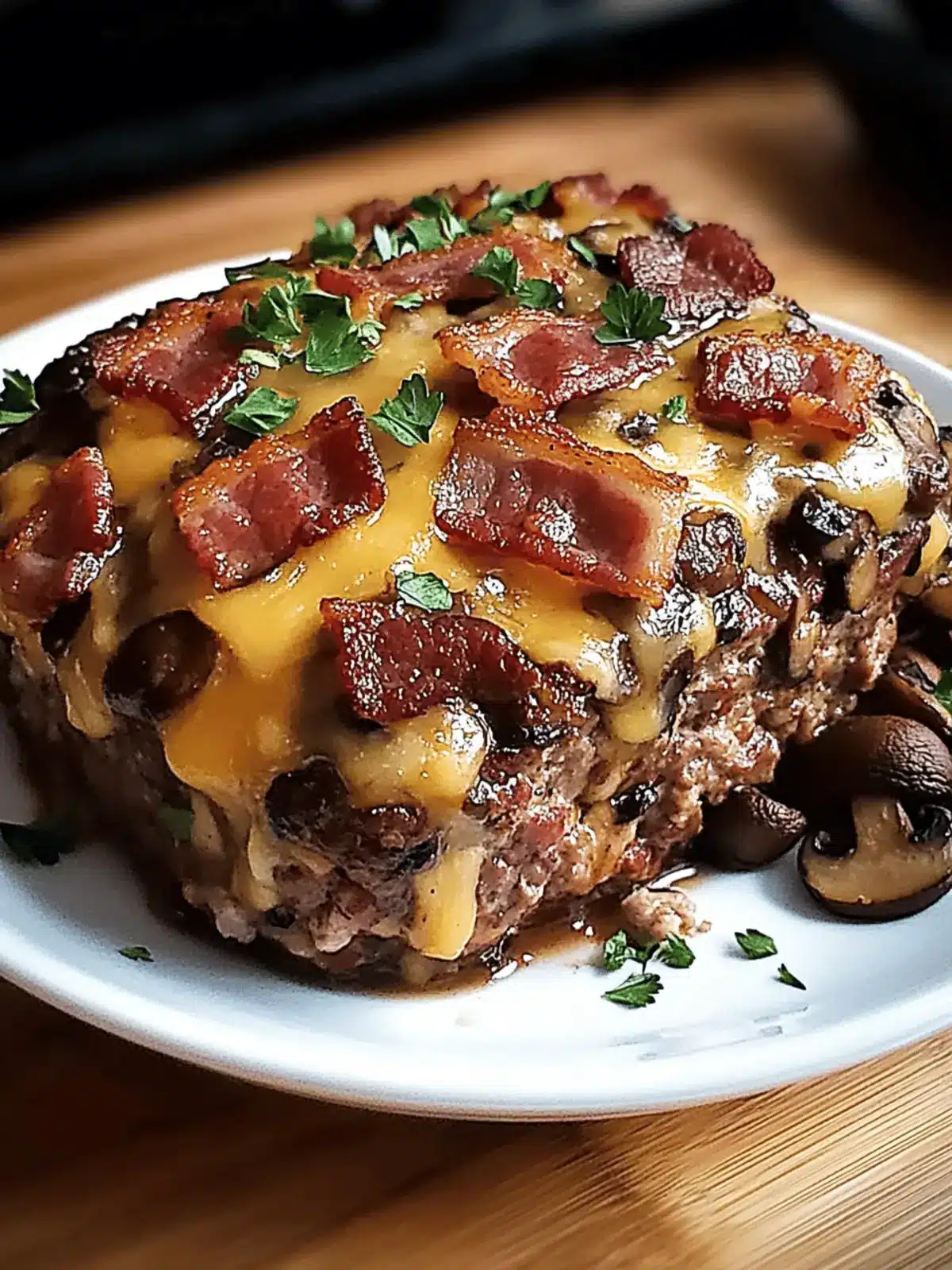 Irresistible Swiss Bacon Mushroom Meatloaf for Cozy Dinners 3 Swiss Bacon Mushroom Meatloaf