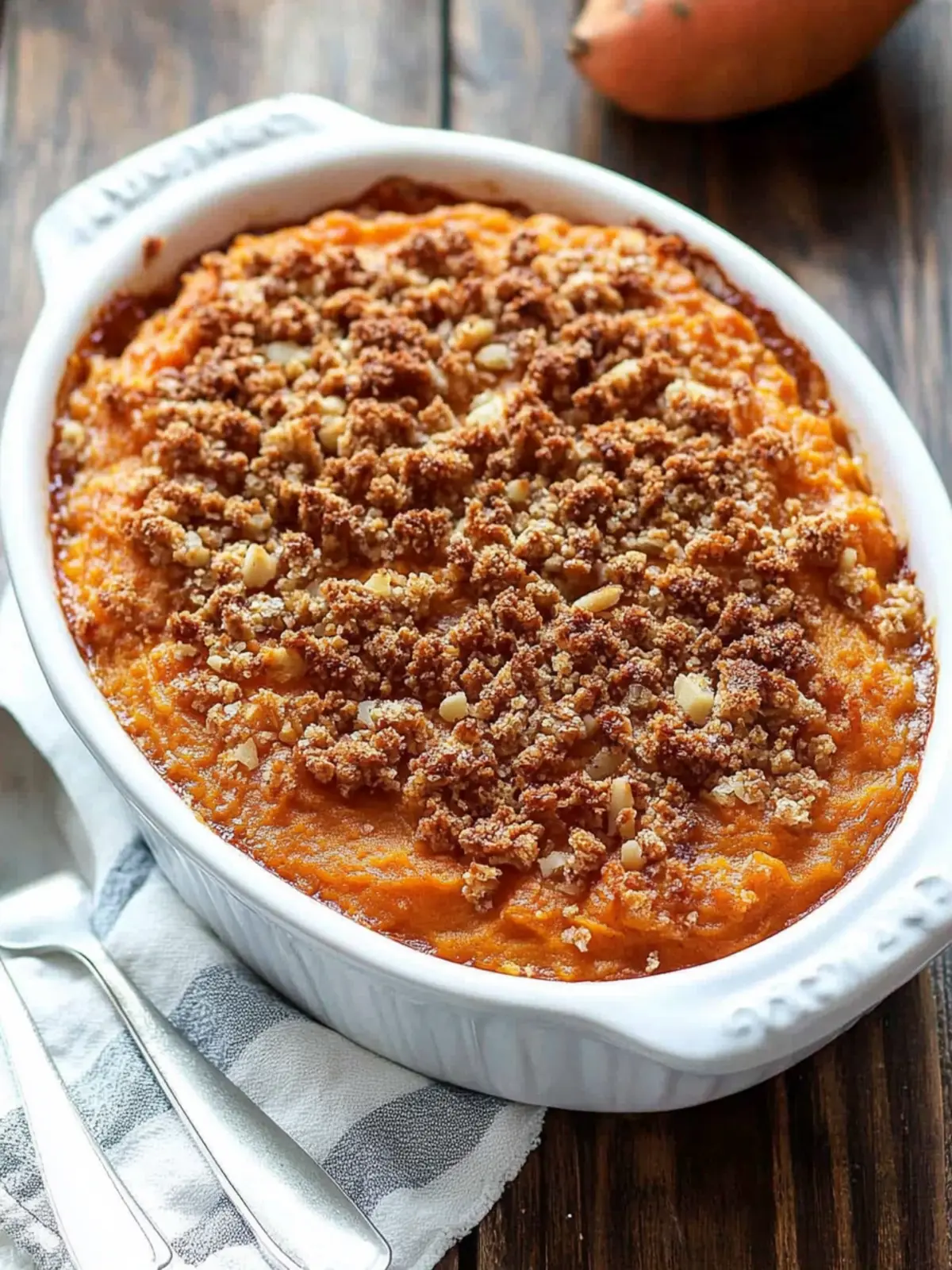 Irresistible Sweet Potato Casserole with Crunchy Streusel Topping 4 Sweet Potato Casserole