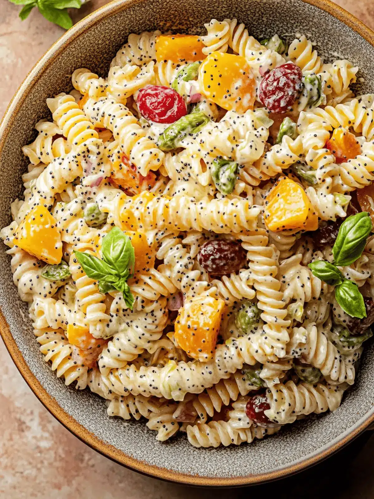 Fall Pasta Salad with Creamy Poppyseed Dressing Delight 3 Fall Pasta Salad with Creamy Poppyseed Dressing