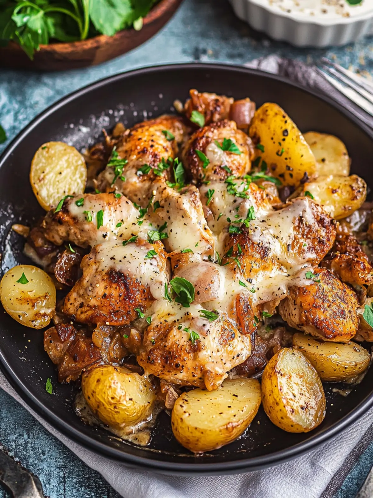 Garlic Parmesan Chicken and Potatoes You ll Crave Tonight 2 Garlic Parmesan Chicken and Potatoes