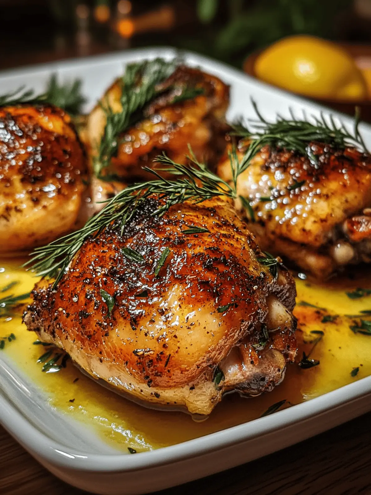 Lemon Paprika Roast Chicken Thighs: Effortless Family Delight 4 Lemon Paprika Roast Chicken Thighs