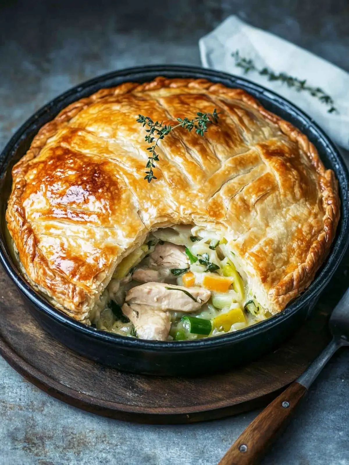 Savory Chicken Leek and Thyme Pie for Cozy Nights 2 Chicken Leek and Thyme Pie