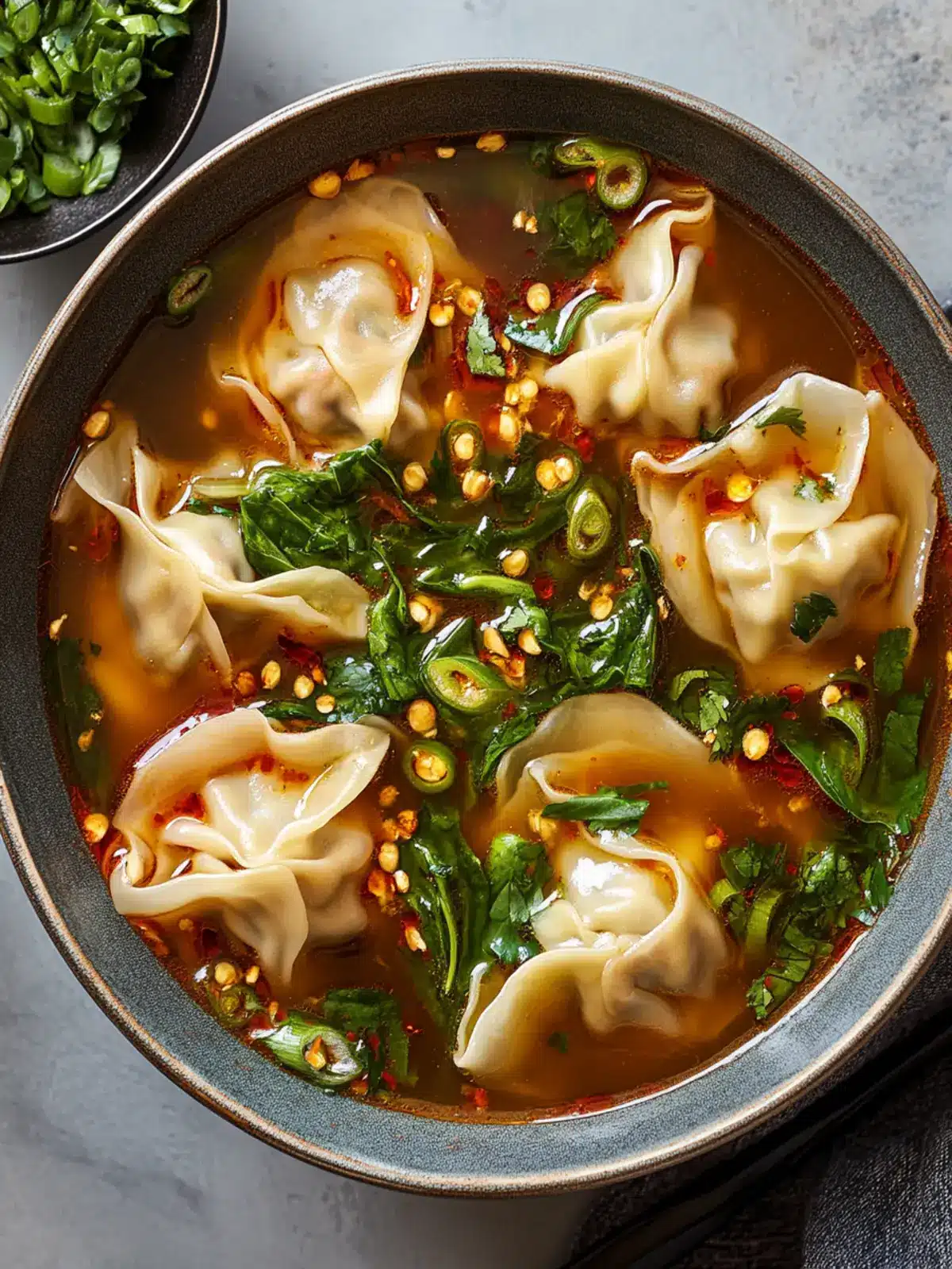 Spicy Wonton Soup with Trader Joe s Ingredients in 10 Minutes 4 Spicy Wonton Soup with Trader Joe s Ingredients
