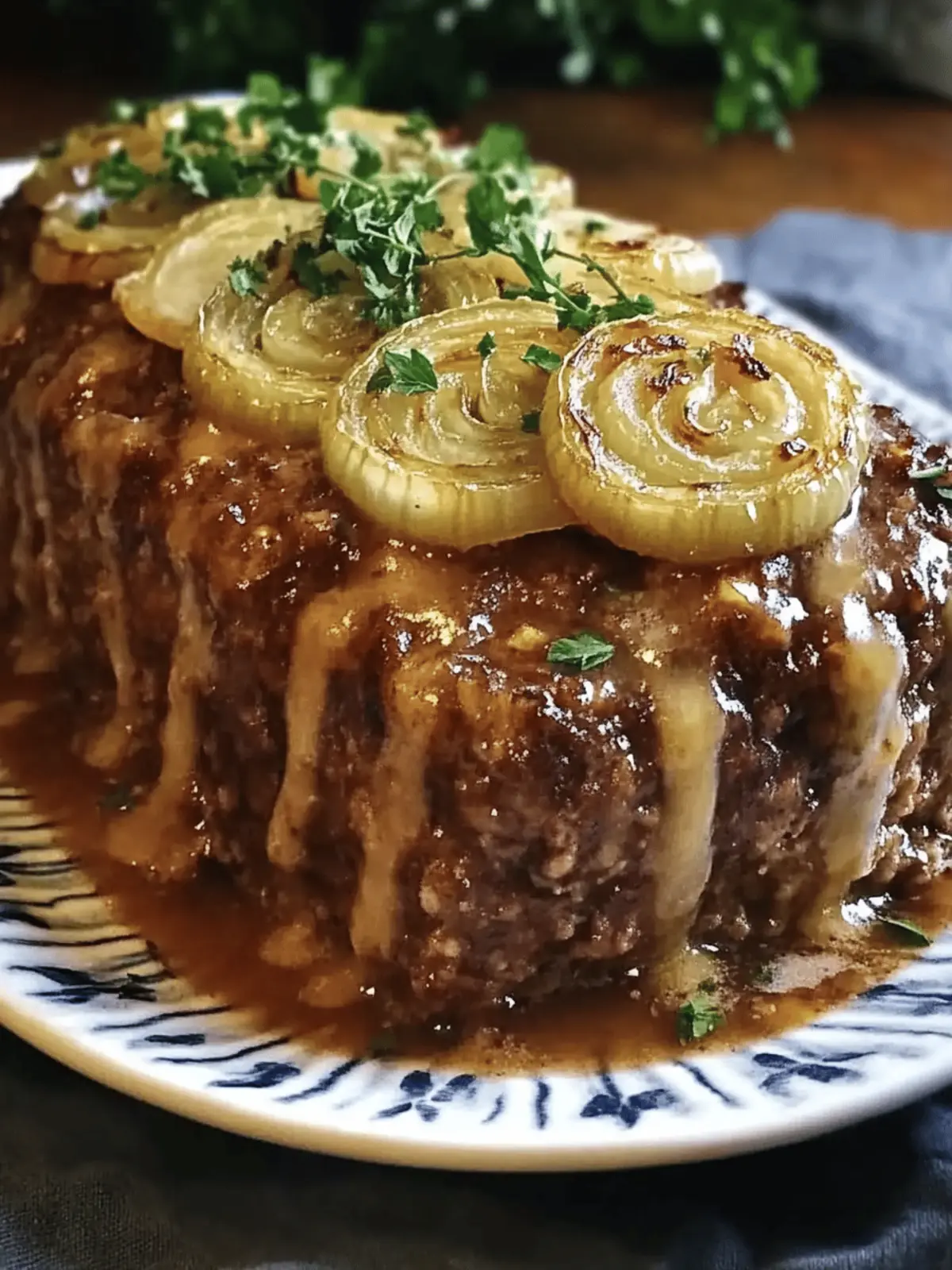 Savory French Onion Meatloaf: A Comfort Food Delight 3 French Onion Meatloaf