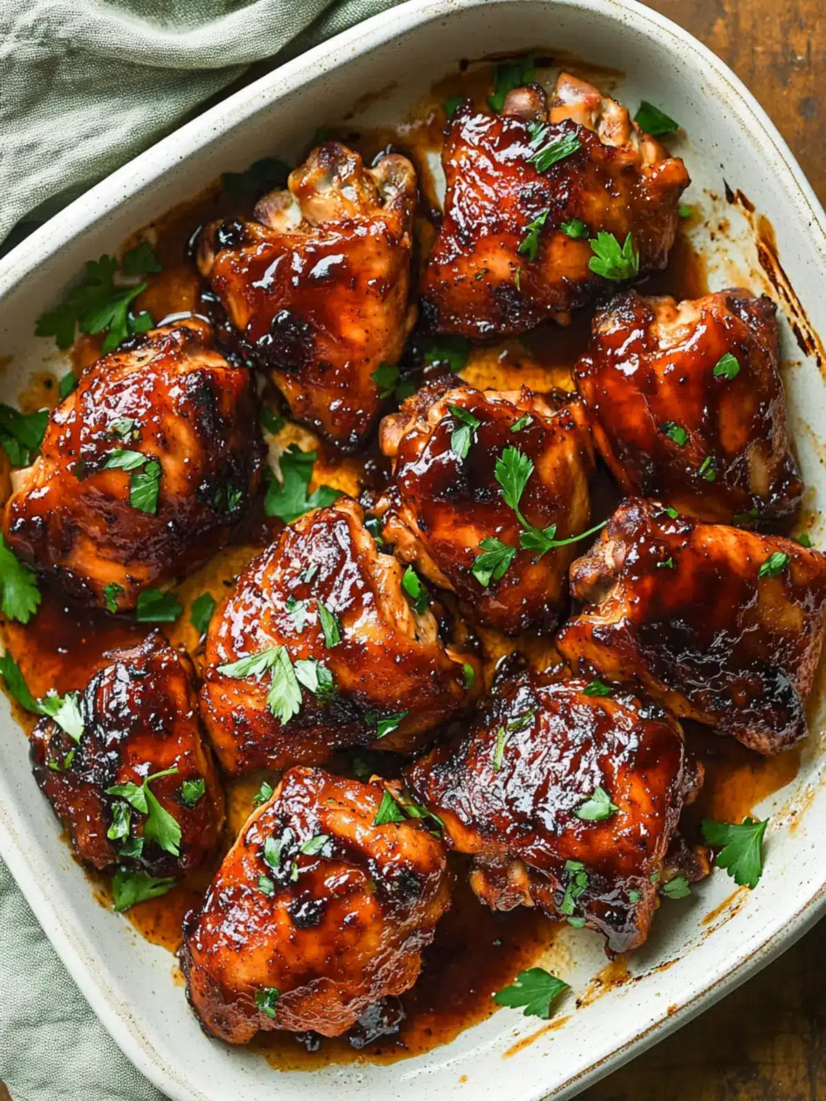 Caramelized BBQ Chicken Thighs in the Oven for Ultimate Flavor 4 Caramelized BBQ Chicken Thighs in the Oven