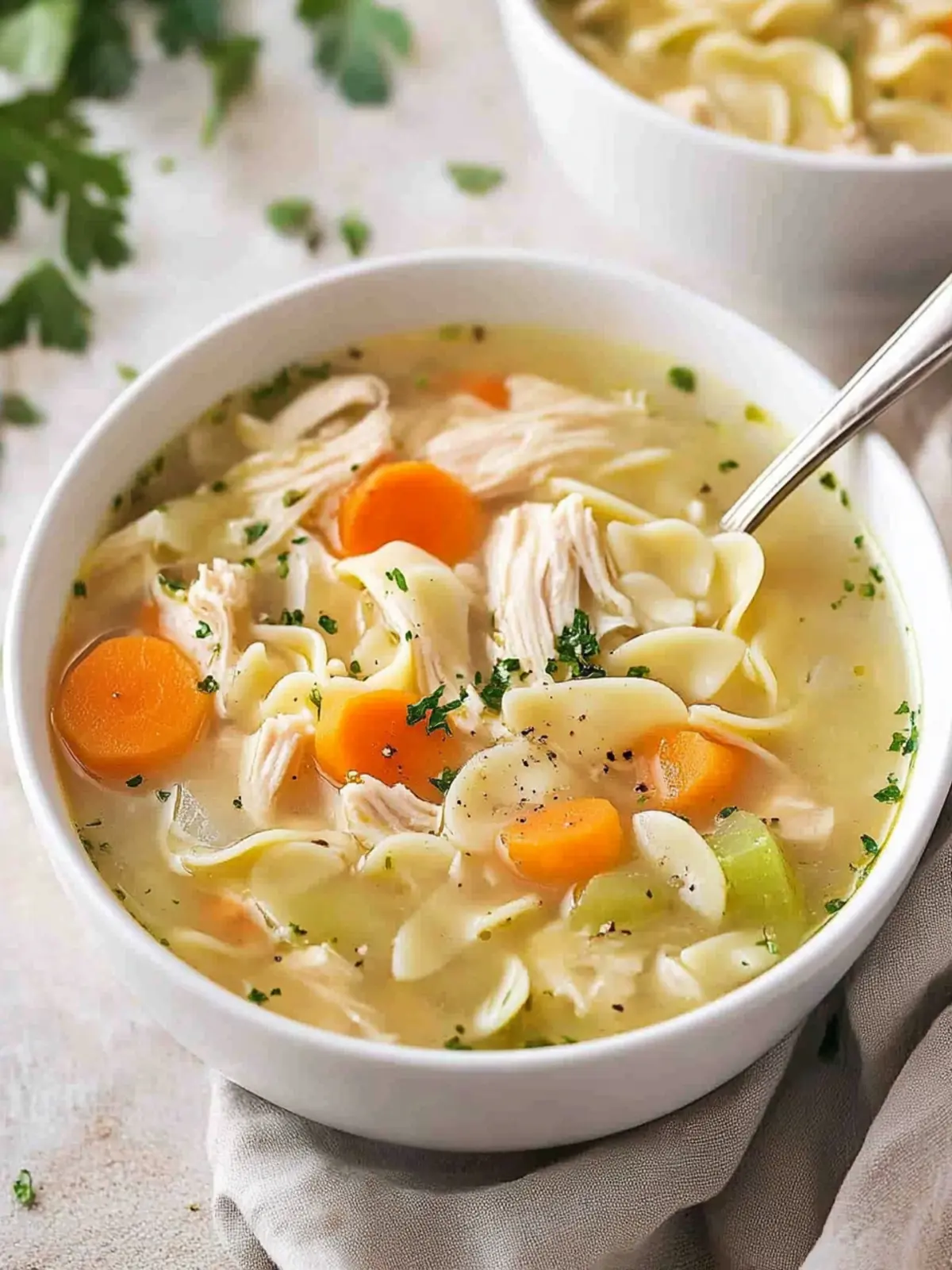 Comforting Crockpot Chicken Noodle Soup for Cozy Nights 2 Crockpot Chicken Noodle Soup
